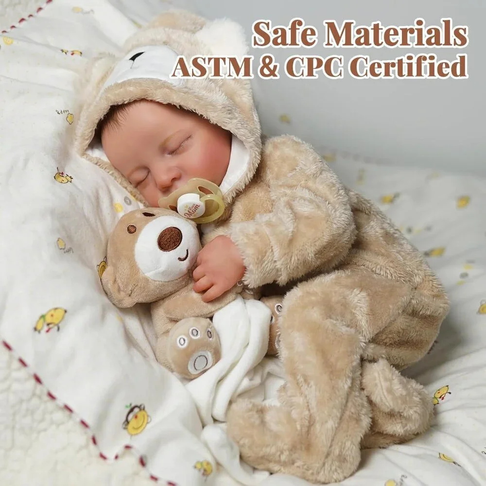 Reborn Baby Dolls Boy 17 Inch Baby Soft Body Realistic-Newborn Baby Doll